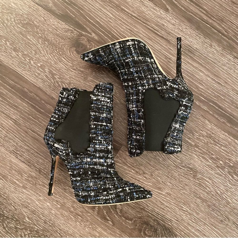 Racine Carree tweed heeled boots